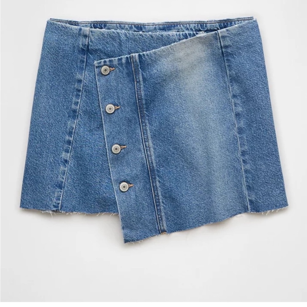 American Eagle Denim Stretch Mini Skirt